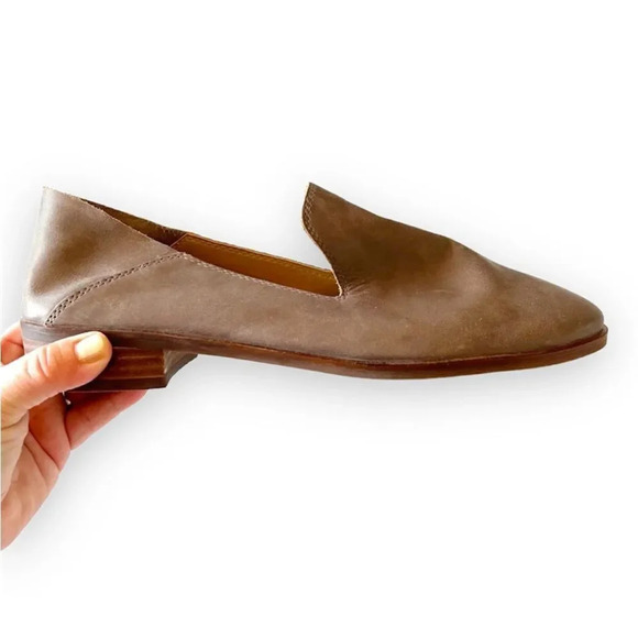 Lucky Brand Cahill Loafer Taupe Soft‎ Leather Shoes Women’s Size 10M Fall Vibes - Picture 1 of 14